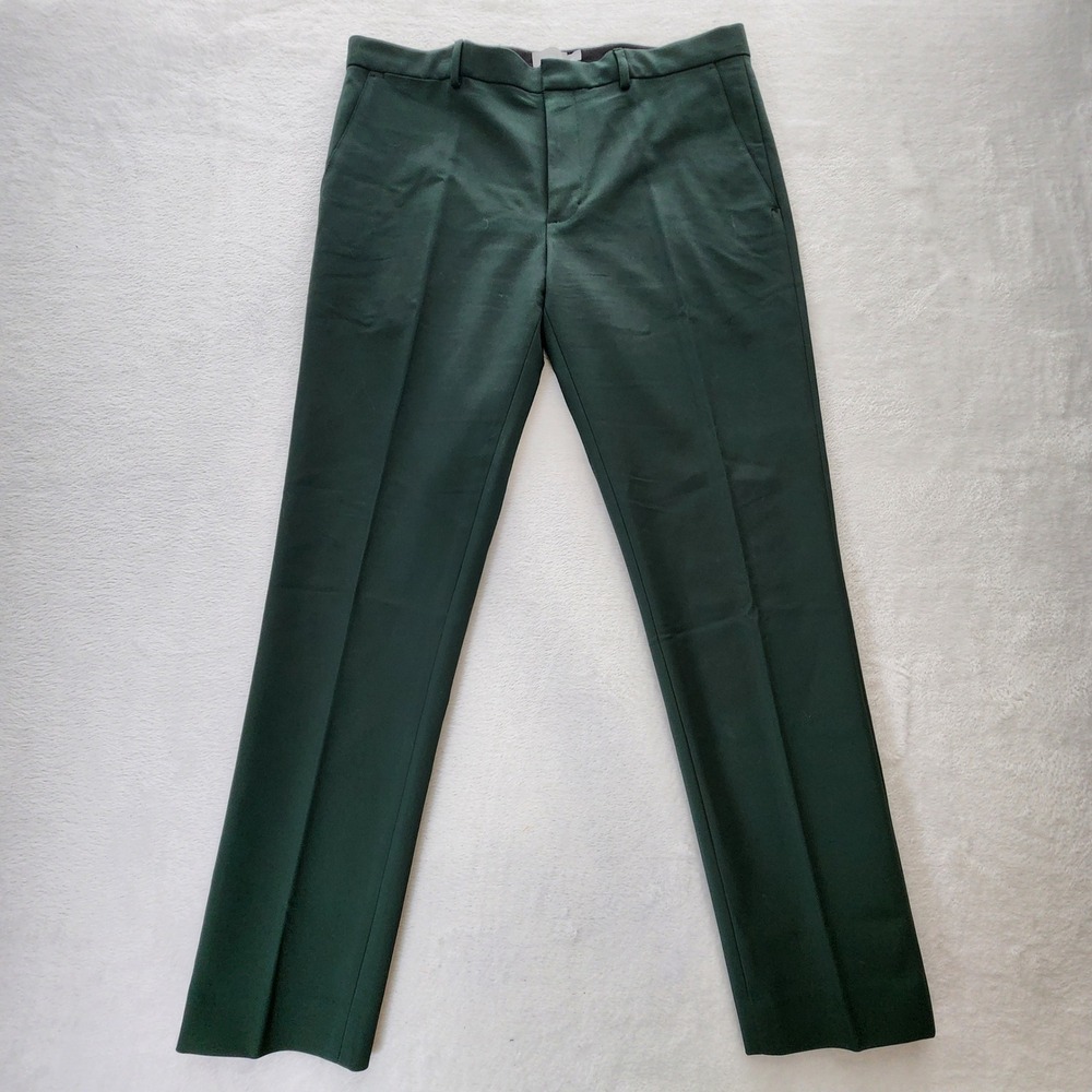 Club Monaco Connor Chinos Mens 36 Green Modern Slim Fit Dress Pants Work 38W 31L